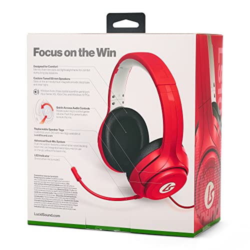 LucidSound LS10X Kabelgebundenes Gaming-Headset für Xbox Series X|S - Rot Bild 2