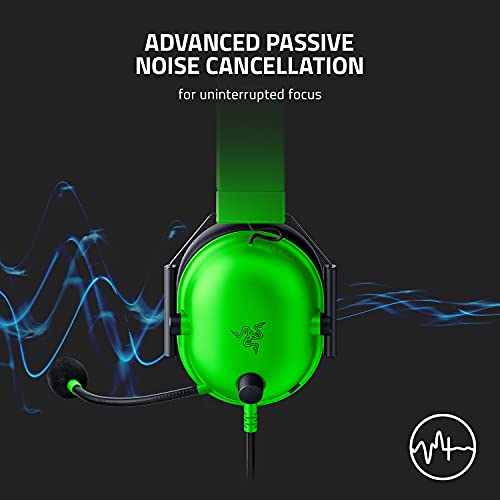 Razer BlackShark V2 X Gaming Headset: 7.1 Surround Sound – 50 mm Treiber, Memory-Foam-Kissen – für PC, PS4, PS5, Switch, Xbox One, 3,5 mm Klinkenstecker, Grün Bild 6