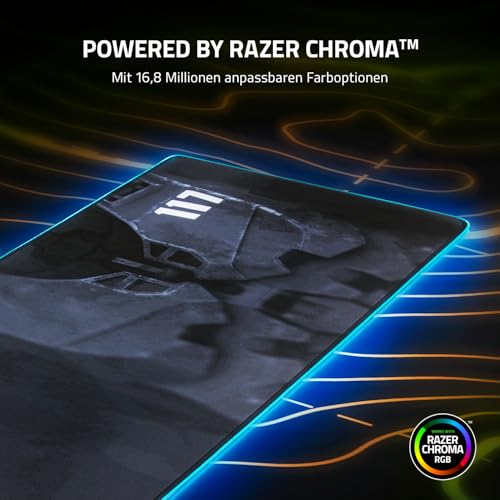 Razer Goliathus Extended Chroma (Halo Infinite Edition) - Extra große weiche XXL Gaming Maus-Matte mit RGB Beleuchtung (Kabelhalterung, Stoff-Oberfläche, gesteppter Rand) HALO Bild 2