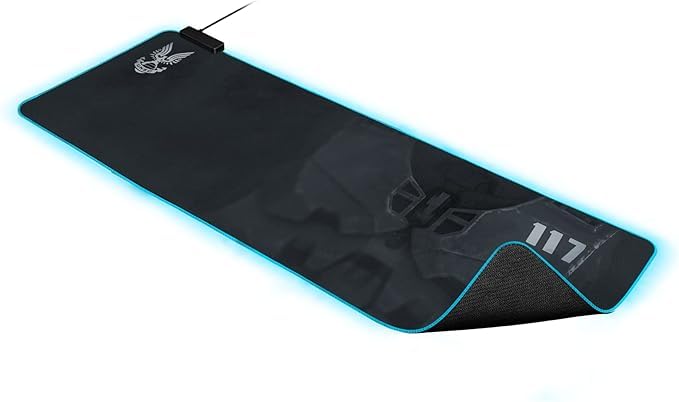 Razer Goliathus Extended Chroma (Halo Infinite Edition) - Extra große weiche XXL Gaming Maus-Matte mit RGB Beleuchtung (Kabelhalterung, Stoff-Oberfläche, gesteppter Rand) HALO Bild 4