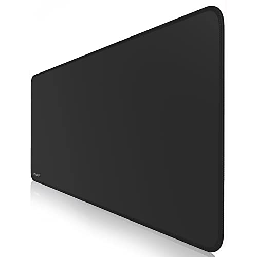 TITANWOLF - Übergröße Mauspad Gaming 1000x400mm - XXXL Mousepad groß mit Motiv - Tischunterlage Large Size - verbessert Präzision und Geschwindigkeit - XXL - schwarz Bild 1
