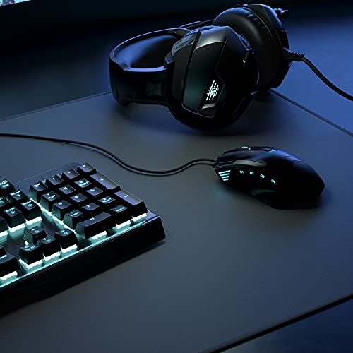 TITANWOLF - Übergröße Mauspad Gaming 1000x400mm - XXXL Mousepad groß mit Motiv - Tischunterlage Large Size - verbessert Präzision und Geschwindigkeit - XXL - schwarz Bild 4