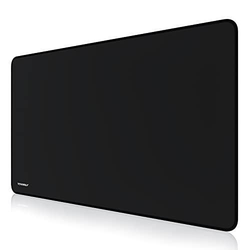 TITANWOLF - Übergröße Mauspad Gaming 1000x600mm - XXXL Mousepad groß mit Motiv - Tischunterlage Large Size - verbessert Präzision und Geschwindigkeit - XXL - schwarz Bild 1