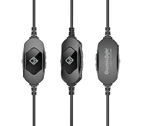 Cosmic Byte Oberon 7.1 RGB Dual Input Gaming Headset (Black) | USB and 3.5mm Jack | Detachable Microphone | 90° Rotatable Ear Cups | Material-Plastic | Adjustable Headband | Dual Input Headset Bild 6