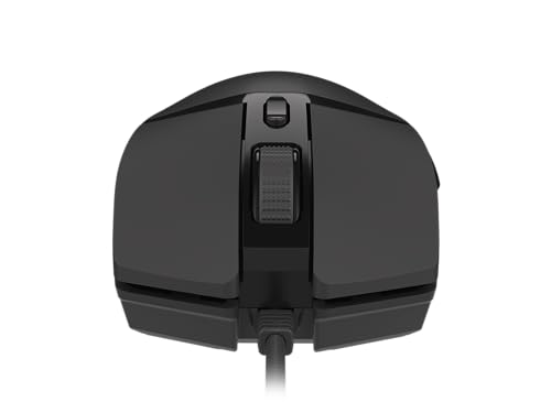 Genesis Krypton 220 Gaming Maus kabelgebunden, RGB Maus mit 6400 DPI, 6 programmierbare Tasten, optischer Sensor, internes Speicherprofil, ergonomische Gamer Maus für PC und Laptop, USB, schwarz Bild 6