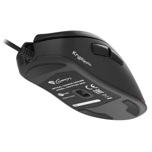Genesis Krypton 200 Gaming-Maus kabelgebunden, leise Klicks, 6400 DPI, RGB PRISMO, 6 programmierbare Tasten, 1000 Hz, 77 g, ergonomische USB Maus mit Makros, internem Speicher und Teflon-Gleitfüßen Bild 2