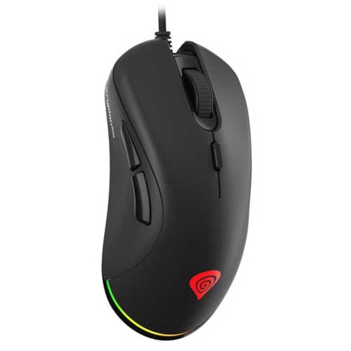 Genesis Krypton 200 Gaming-Maus kabelgebunden, leise Klicks, 6400 DPI, RGB PRISMO, 6 programmierbare Tasten, 1000 Hz, 77 g, ergonomische USB Maus mit Makros, internem Speicher und Teflon-Gleitfüßen Bild 7