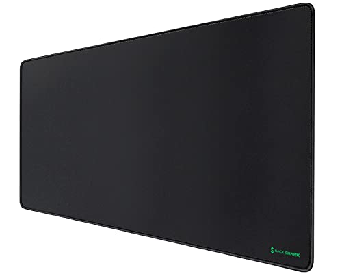 Black Shark Gaming Mauspad XL 900x400x4 mm Schreibtischunterlage mit wasserdichter Oberfläche und Mousepad Rutschfester Gummiunterseite, Schwarz, Manta P3 Bild 1
