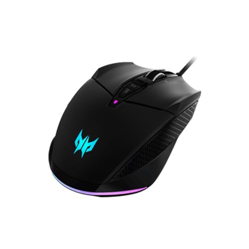 Acer Predator Cestus 335 Gaming Maus (19.000 DPI, 400 IPS Tracking, 10 programmierbare Tasten, 0,5 ms Reaktionszeit, RGB Beleuchtung) schwarz/blau Bild 1
