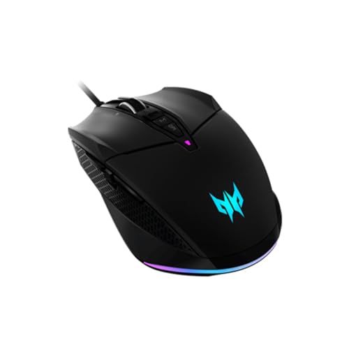 Acer Predator Cestus 335 Gaming Maus (19.000 DPI, 400 IPS Tracking, 10 programmierbare Tasten, 0,5 ms Reaktionszeit, RGB Beleuchtung) schwarz/blau Bild 2