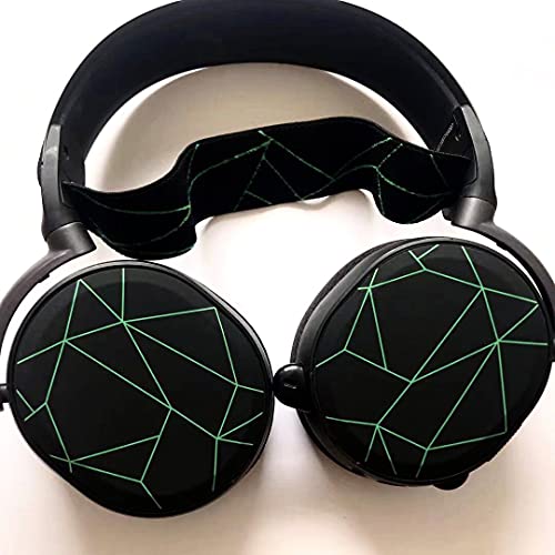 2-in-1-Magnetabdeckung mit Kopfbügel für SteelSeries Arctis Pro High Fidelity Gaming Headset/SteelSeries Arctis Pro Wireless Gaming Headset (Grün in Schwarz) Bild 3
