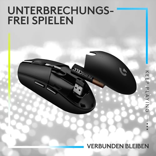 Logitech G305 Hero 12K Sensor Kabellose Gaming-Maus und G435 Kabelloses Gaming-Headset mit Bluetooth und integriertem Mikrofon – Geringes Gewicht mit Lightspeed – PC/Mac, Schwarz Bild 5