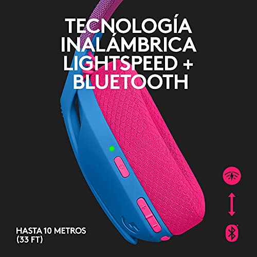 Logitech G203 Gaming-Maus mit anpassbarer LIGHTSYNC RGB-Beleuchtung + Logitech G 435 Lightspeed Wireless Bluetooth Gaming Headset, Blau Bild 4