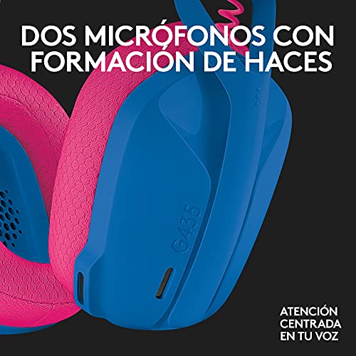 Logitech G203 Gaming-Maus mit anpassbarer LIGHTSYNC RGB-Beleuchtung + Logitech G 435 Lightspeed Wireless Bluetooth Gaming Headset, Blau Bild 7