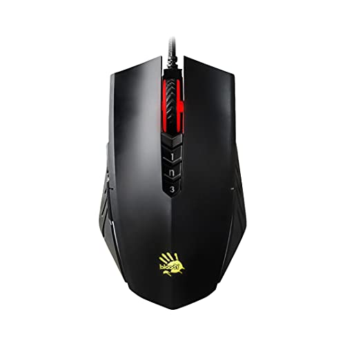 Bloody A70x Optische Gaming-Maus mit Light Strike (LK) Schalter & Scroll - Voll programmierbare und fortschrittliche Makros (A70x-MatteBlack) Bild 1