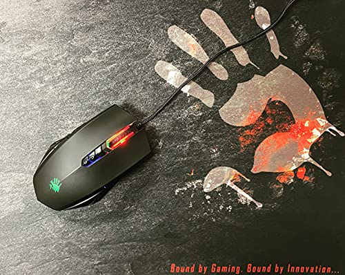 Bloody A70x Optische Gaming-Maus mit Light Strike (LK) Schalter & Scroll - Voll programmierbare und fortschrittliche Makros (A70x-MatteBlack) Bild 2
