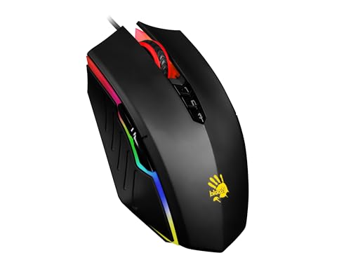 Bloody A70x Optische Gaming-Maus mit Light Strike (LK) Schalter & Scroll - Voll programmierbare und fortschrittliche Makros (A70x-MatteBlack) Bild 3