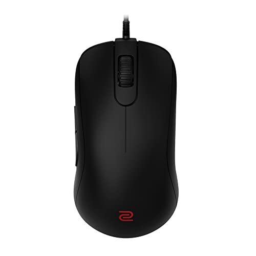 BenQ ZOWIE S1-C Symmetrische Gaming-Maus für Esports | Gewichtsreduziert | Paracord-Kabel & 24-stufiges Scrollrad für mehr persönliche Vorlieben | Treiberlos | Mattschwarze Beschichtung | Mittelgroß Bild 1