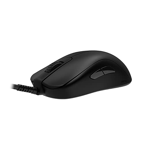 BenQ ZOWIE S1-C Symmetrische Gaming-Maus für Esports | Gewichtsreduziert | Paracord-Kabel & 24-stufiges Scrollrad für mehr persönliche Vorlieben | Treiberlos | Mattschwarze Beschichtung | Mittelgroß Bild 4