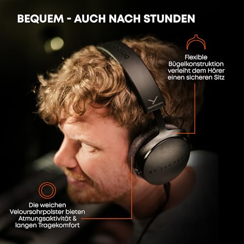beyerdynamic DT 700 PRO X Studio-Kopfhörer mit STELLAR.45 Treiber für Recording, Monitoring & Mixing an Allen Abspielgeräten (geschlossen) Bild 5