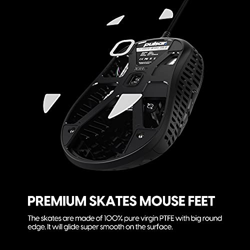 Pulsar Gaming Gears - PTFE Mausfüße für Xlite Wired Mice Premium Skate (Xlite Wired, Original, White) Bild 2