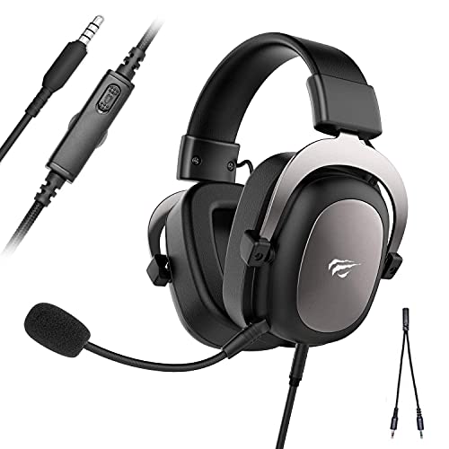 havit Gaming-Kopfhörer Stereo-Metallic-Eingang 3,5 mm für PS4 HV-H2002D Schwarz, Universale Bild 1
