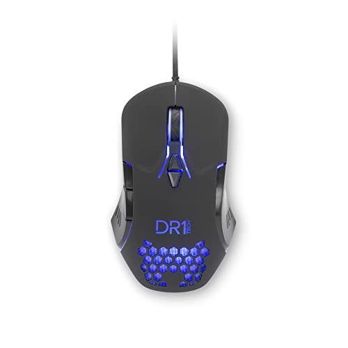 [Amazon Exclusive] DR1TECH Guardian Gaming Maus Mit Kabel - 7 Tasten Für Bis Zu 3200 DPI - Leichtes Und Strapazierfähiges Design - Ergonomische Gaming Maus Für PC/PS4/XBOX Bild 1