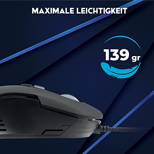 [Amazon Exclusive] DR1TECH Guardian Gaming Maus Mit Kabel - 7 Tasten Für Bis Zu 3200 DPI - Leichtes Und Strapazierfähiges Design - Ergonomische Gaming Maus Für PC/PS4/XBOX Bild 3
