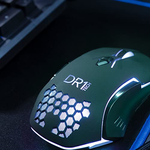 [Amazon Exclusive] DR1TECH Guardian Gaming Maus Mit Kabel - 7 Tasten Für Bis Zu 3200 DPI - Leichtes Und Strapazierfähiges Design - Ergonomische Gaming Maus Für PC/PS4/XBOX Bild 5