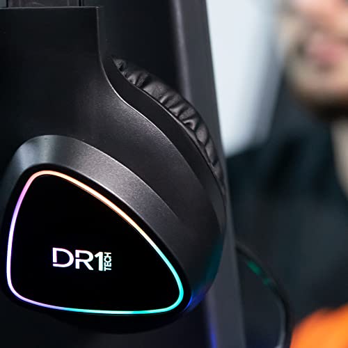 DR1TECH GrayEagle Professional Gaming LED RGB Kopfhörer Für PC Mit USB Kabel Und Mikrofon - 7.1 Surround Sound NEW GEN - 50mm Over Ear Kopfhörer Treiber (FULL IMMERSION) [Amazon Exclusive] Bild 6
