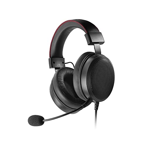 DR1TECH Blackjack Gaming Kopfhörer Mit Kabel Und Mikrofon Für PS5 Konsole [3D Audio], PS4, Xbox und Smartphone - 40mm Over Ear Kopfhörer Treiber mit Audio Stereo (Full Immersion) [Amazon Exclusive] Bild 1