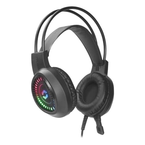 Speedlink VOLTOR LED Gaming Headset – Headset mit Mikrofon – Integrierter Lautstärkeregler und flexibler Kopfbügel, schwarz Bild 1