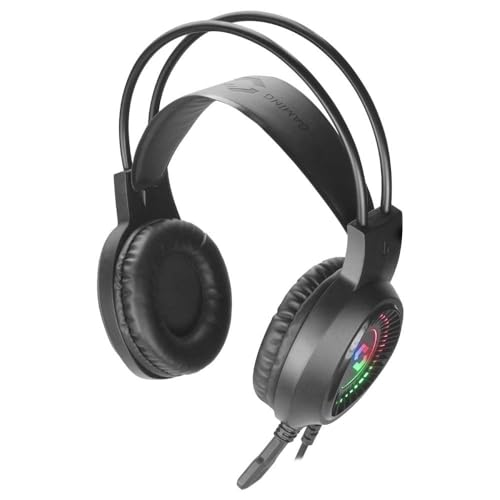 Speedlink VOLTOR LED Gaming Headset – Headset mit Mikrofon – Integrierter Lautstärkeregler und flexibler Kopfbügel, schwarz Bild 2