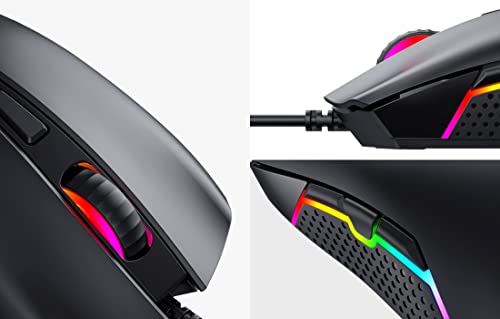 Havit GameNote Gaming Maus RGB verstellbar bis 3600dpi - 1,5 Meter USB A Kabel Bild 2