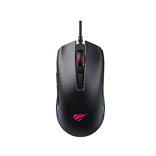 Havit GameNote Gaming Maus RGB verstellbar bis 3600dpi - 1,5 Meter USB A Kabel Bild 3