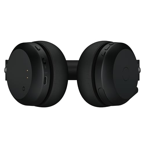 Jabra Evolve2 75 Wireless PC Headset mit Ladedock, 8-Mikro-Technologie - Dual-Foam-Stereo-Kopfhörer mit moderner aktiver Geräuschunterdrückung, USB-C Bluetooth-Adapter und UC-Kompatibilität - Schwarz Bild 3