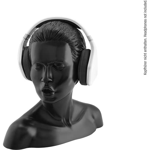 In Fascenatio Kopfhörerständer - Optimale Aufbewahrung von größeren Over-/On-Ear Kopfhörer, Gaming Headsets - Handmade - Schwarz Bild 5