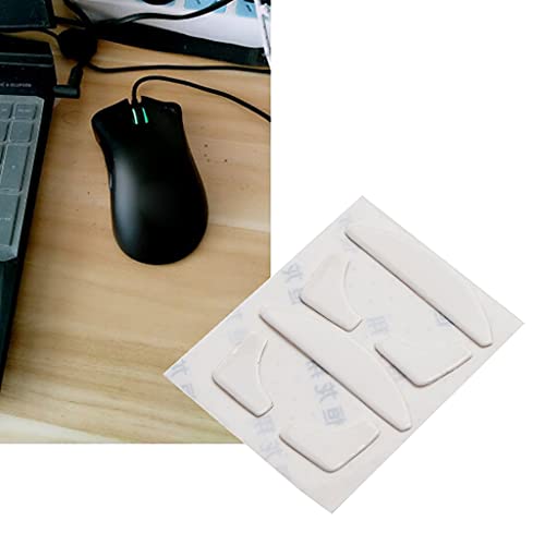 2 Packungen Gaming-Mausfüße, Maus-Schlittschuhe, verbesserte Edition für Razer-DeathAdder, professionelle langlebige Mausfüße, Ersatz Eis-Version, verbessertes Weiß Bild 2