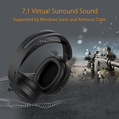 ASUS TUF Gaming H1 Wireless Gaming-Headset (7.1-Surround-Sound, Discord-, TeamSpeak-zertifiziertes Mikrofon, leichtes, Komfortables Design, kompatibel mit PCs, PlayStation 5, Nintendo Switch, Xbox) Bild 4