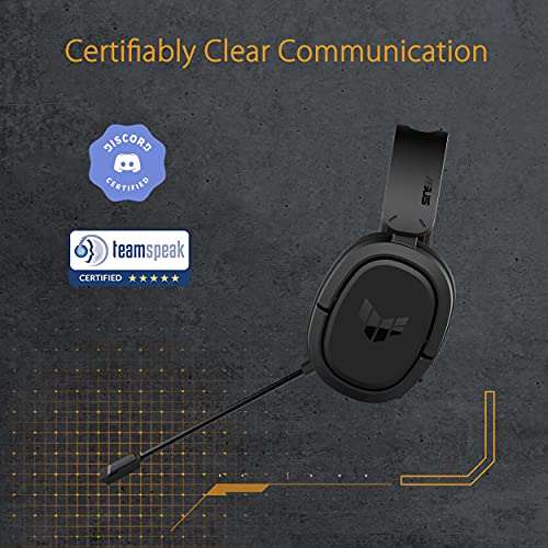 ASUS TUF Gaming H1 Wireless Gaming-Headset (7.1-Surround-Sound, Discord-, TeamSpeak-zertifiziertes Mikrofon, leichtes, Komfortables Design, kompatibel mit PCs, PlayStation 5, Nintendo Switch, Xbox) Bild 5