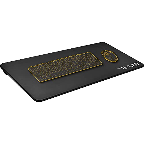 THE G-LAB K-Board Cadmium Laptopablage mit XXL-Kissen, Ideal für Home Office/Gaming für Bett oder Sofa, Laptopständer 13"-19", Lapdesk Extra Large mit Griff Bild 1