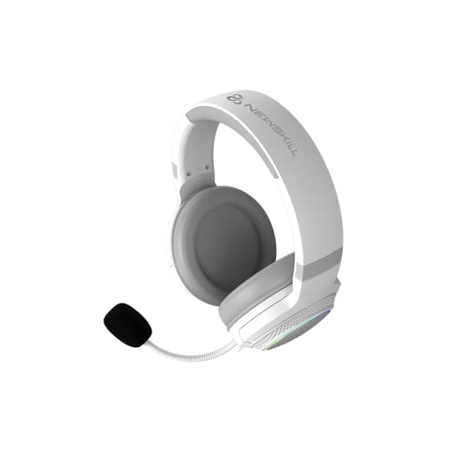 Newskill Sobek 7.1 Ivory Bedrade Gaming Headset, 7.1 Geluid, USB, Noise Cancelling, Verstelbare Omni-Directionele Microfoon, RGB, Verstelbare Hoofdband, PC/PS4/PS5/Mac Wit Bild 5