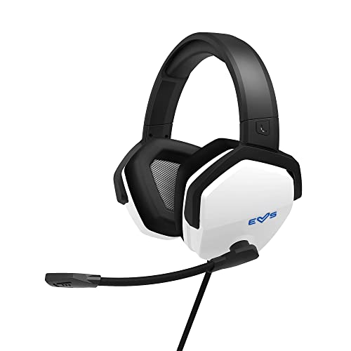 Energy Sistem Gaming Headset ESG 4 Surround 7.1 White (Kopfhörer LED-Beleuchtung, 7.1 Surround-Sound, ohrumfassende Ohrpolster aus Leder) - Weiß Bild 1