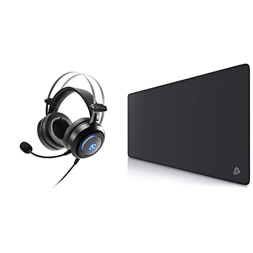 Sharkoon Skiller SGH30 Gaming Headset & CSL-Computer - XXL Speed Gaming Mauspad Titanwolf Schwarz 900 x 400mm - XXL Mousepad - Tischunterlage Large Size, 23032532, größe XXL typ 1 Bild 1