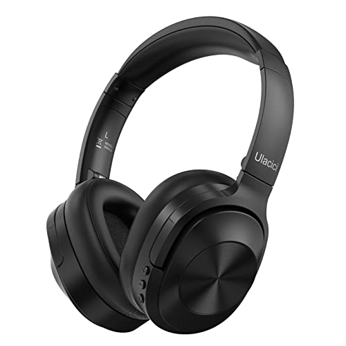 Kopfhörer mit aktiver Geräuschunterdrückung, kabellose Bluetooth-Kopfhörer, integriertes Mikrofon, 40 Stunden Spielzeit, kabellose Geräuschunterdrückung, 3D, niedriger Bass, schnelles Aufladen Bild 1