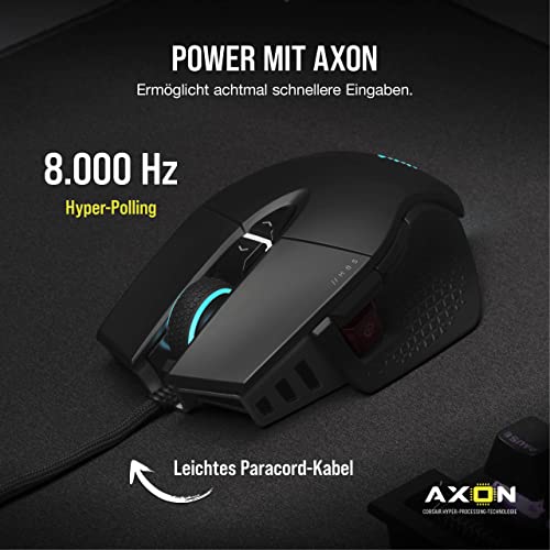 CORSAIR M65 RGB ULTRA Wired Tunable FPS Gaming-Maus - 26.000 DPI - Optische Schalter - Gewichtssystem - AXON Hyper-Processing-Technologie - iCUE-Kompatibel - PC, Mac, PS5, PS4, Xbox - Schwarz Bild 3