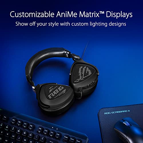 ASUS ROG Delta S Animate Leichtes USB-C-Gaming-Headset mit KI-Rauschunterdrückung Mikrofon, MQA-Rendering-Technologie, Hi-Res ESS 9281 Quad DAC, kompatibel mit PC, Switch und PS5, Schwarz Bild 2