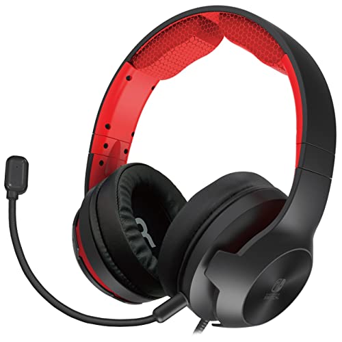 HORI Gaming Headset Pro für Nintendo Switch - Offiziell Lizenziert, schwarz / rot Bild 1