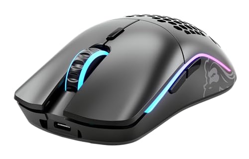 Glorious Gaming Model O- (Petite) Wireless Souris de jeu sans fil - Superlégère, conception nid d’abeille 65 g, RGB, ambidextre, sans fil 2,4 GHz sans latence, jusqu’à 71 h de batterie - Noir mat Bild 3