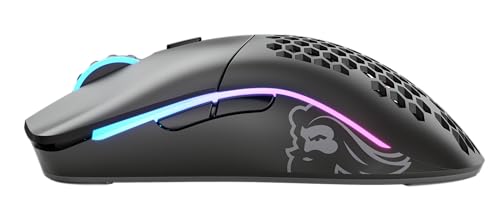 Glorious Gaming Model O- (Petite) Wireless Souris de jeu sans fil - Superlégère, conception nid d’abeille 65 g, RGB, ambidextre, sans fil 2,4 GHz sans latence, jusqu’à 71 h de batterie - Noir mat Bild 4